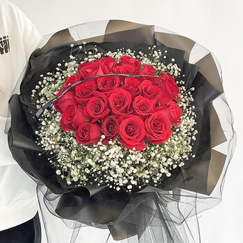 爽朗520情人节鲜花速递99朵红玫瑰花束求婚生日礼物女友老婆同城花店