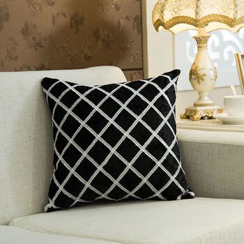 新款韩式蕾丝花边抱枕 丝绒沙发靠垫田园公主淑女 大靠背靠枕欧式 酒