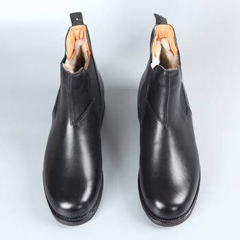 笙典羊毛高帮棉皮鞋冬季男休闲冬切尔西棉靴中筒毛皮鞋保暖皮靴定制款