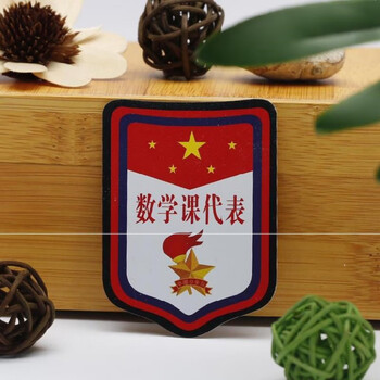 小学生徽章值别针值日牌数学组长周生式领读员领读牌子z 数学课代表-h