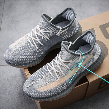 椰子鞋男2022年新款夏季透气网面运动鞋防滑休闲跑步潮鞋同款卡其兰39