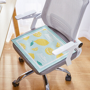 冰丝坐垫夏天透气凉垫办公室久坐椅垫透气凉席垫屁股垫座垫椅子垫