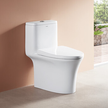 箭牌虹吸马桶家用节水静音易洁釉面喷射旋冲连体坐便器ab1605 ab1605