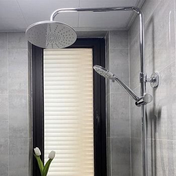 卫生间浴室厕所窗户贴纸3d百叶透光贴防走光磨砂隐私防窥玻璃贴膜tt