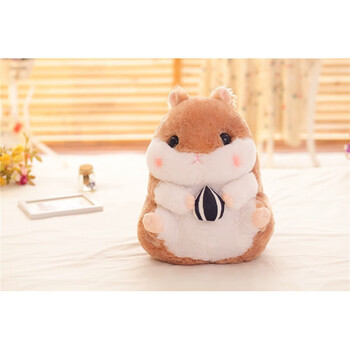 迪士尼disney可爱胖仓鼠公仔瓜子仓鼠毛绒玩具日本老鼠爪机娃娃女生