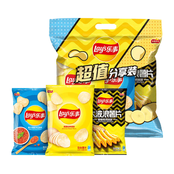 乐事乐事薯片大包超大零食原味红烩大波浪鸡翅70g3包解馋零食2组原味