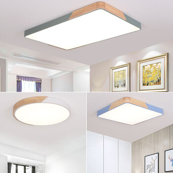 灯饰照明 吸顶灯 burjuman 朗橘北欧吸顶灯简约圆形卧室灯客厅餐厅