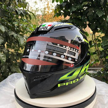 摩托车头盔纯黑色四季男女士夏季安全机车加长大尾翼赛车全覆式盔46号