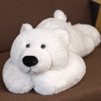 尤柯aurora趴趴熊玩偶睡觉抱枕北极抱抱熊娃娃吾卢拉毛绒玩具棕熊公仔