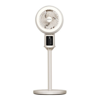 澳柯玛(aucma)轻音节能空气循环扇大风量落地扇米色电风扇摇头宿舍