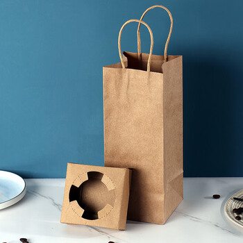 一次性塑料单杯奶茶打包袋子双杯咖啡豆浆果汁饮料饮品外卖手提袋纤