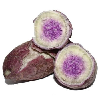 【京鲜达】冰淇淋红薯新鲜超甜红白皮正宗糖心紫薯 2斤 小果50-100g