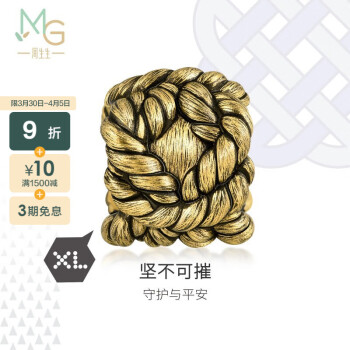 周生生  黄金转运珠 足金串珠Charme XL酷黑大力神结男女款 92302C定价