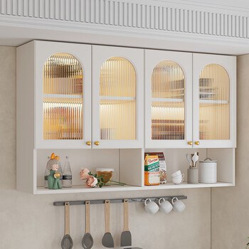 布维森奶油风吊柜厨房吊柜墙壁柜阳台卫生间浴室壁挂柜墙上储物柜挂墙
