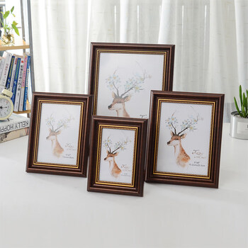 照片框架单个打印照片加相框摆台现代简约六寸七寸7810a4寸结婚照相框