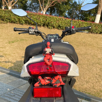 摩托车挂件死侍电瓶电动车载摩托机车装饰品小配件挂件摆件汽车内饰玩偶公仔看书款 睡觉款送胶片成双成对 图片价格品牌报价 京东