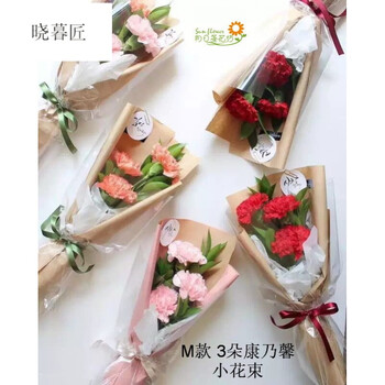 【量大价优】单支玫瑰花迷你小花束1朵花鲜花速递上海花店康乃馨三八