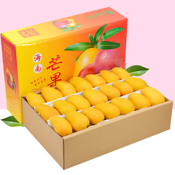 新鲜小台芒礼盒装水果整箱当季热带水果鸡蛋芒果小台芒果 【礼盒装】