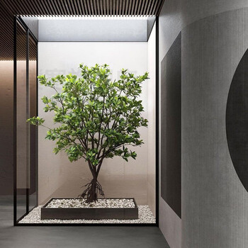 仿真绿植仿真绿植中大型落地假树酒店室内橱窗造景商场酒店装饰植物