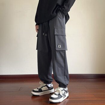 服饰内衣>男装>休闲裤>海澜之家hla>海澜之家hla工装裤子男士春潮牌流