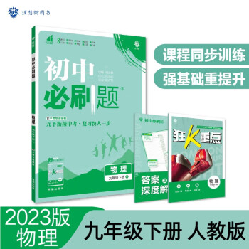 理想树 2020版 初中必刷题 物理九年级下册 RJ 人教版 配狂K重点