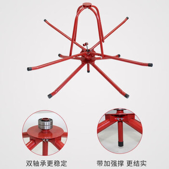 地暖放管器放管架子盘管器地热管地暖管放管器支架加强型 双轴承放管