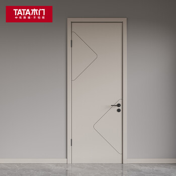 tata木门实木复合大门定制室内门卧室门房门油漆门 t301 星空灰