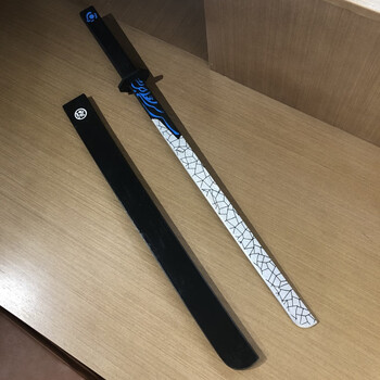 儿童版青凤双刃刀的刀大号仞发光木质真刀 80cm木质魔刀千刃(送木鞘)