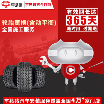 【车猪猪】更换轮胎服务含动平衡 轮胎店 保养店 工时施工费 4条普通轮胎（17寸及以下） 工时费