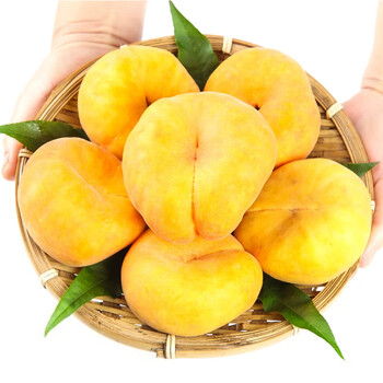 黄金蟠桃新鲜水果黄毛蟠桃子礼盒装当季脆甜孕妇黄毛扁桃新鲜黄蟠桃精