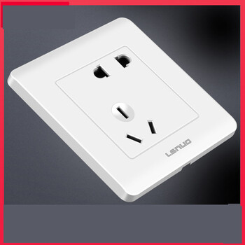 墙插 家用86型暗装开关插座面板多孔厨房电源墙壁错位5五孔插座