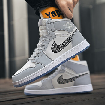 正啸莆田aj鞋dunk sb莆田大学蓝运动鞋联名倒钩aj高帮鞋子女款 00澳