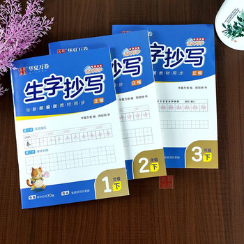 生字抄写本一二三年级上册2020人教部编版语文课本同步拼音生字笔顺练