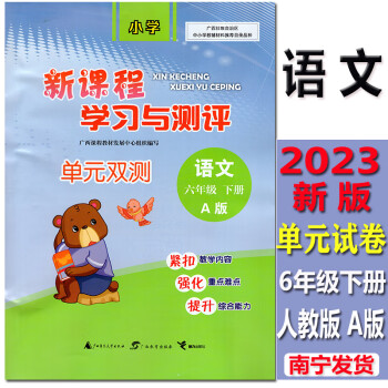 2023春新课程学习与测评单元双测卷6六年级下册语文配人教版a版书