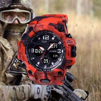 科纳达特种兵手表战狼迷彩表男士陆军户外海豹突击队防水军绿色战术