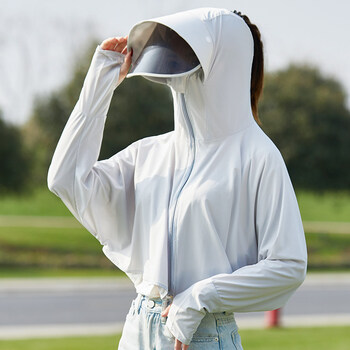 电动车防晒衣女电车电瓶车冰丝骑车摩托车防晒装备夏冰丝加大帽檐镜片