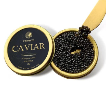 魚籽醬黑魚子醬俄羅斯西伯利亞即食魚子醬siberian caviar10克鵝肝