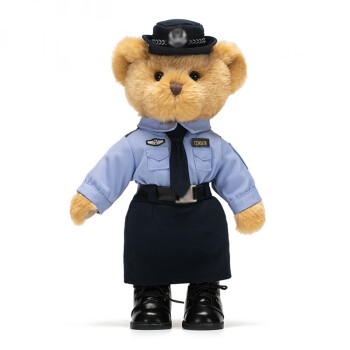 熊之家bearshome泰迪熊玩具玩偶禮物定製警察公仔交警特警警員女28cm