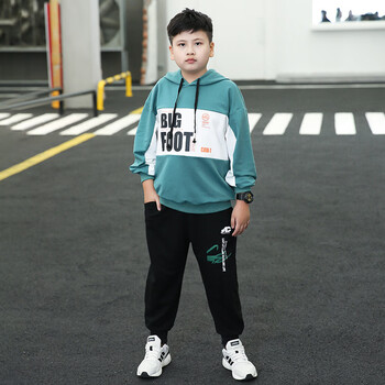 阙珞磐胖男童套装加肥加大秋装中大童春秋季儿童运动服15岁胖男孩定制