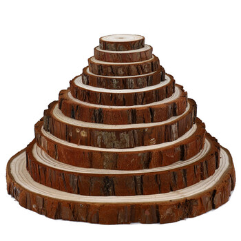 定做 圆木片小木块实木diy材料手工原木片手绘木头块木桩年轮木片