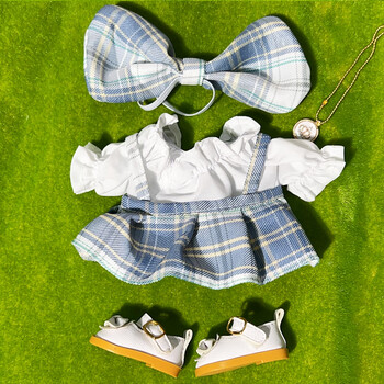 裙合集公仔换装20cm厘米人形蓝色清爽格格公主鞋20cm仅售娃衣不含娃娃