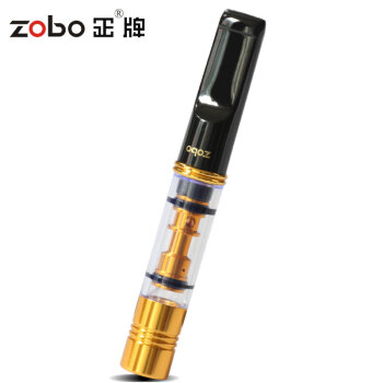 正牌ZOBO清洗型微孔过滤粗细烟双用烟嘴套装ZB-866（金色）生日礼品礼物