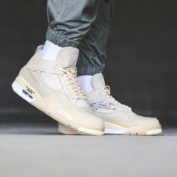 nike耐克男女鞋airjordan4aj4时尚休闲篮球鞋dc9533800cv9388100白帆