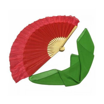 跳舞用的南花灯扇子舞蹈道具考级专用安徽花鼓灯广场舞手绢俏兰花 8寸