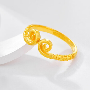 66克金箍棒戒指 足金999.9 活口可调节