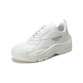 valentino华伦天奴 女士白色皮革系带休闲运动鞋小白鞋 ww2s0k55 aeq