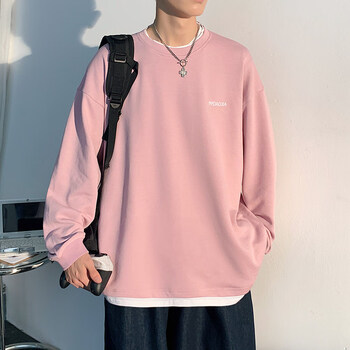 卫衣男宽松圆领大码内搭秋衣服男男士男式春秋季潮流百搭休闲潮男学生