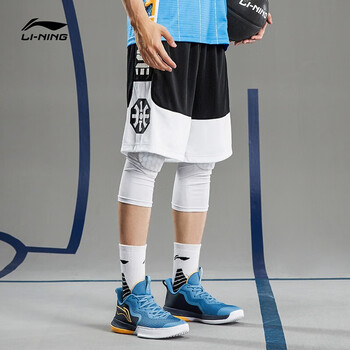 李宁运动短裤篮球裤31badfive篮球系列男宽松比赛裤舒适凉爽百搭休闲