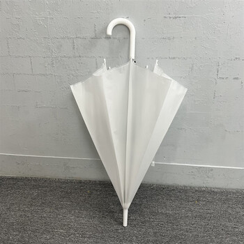 成本都不够26寸加大伞面网红拍照款白色eva雨伞弹簧氧化白色柄磨砂白