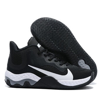 杜兰特kd6代篮球鞋trey6气垫减震防滑大底运动实战篮球鞋 黑白 45
